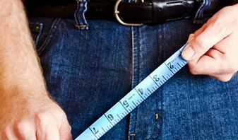 мерење на големината на пенисот